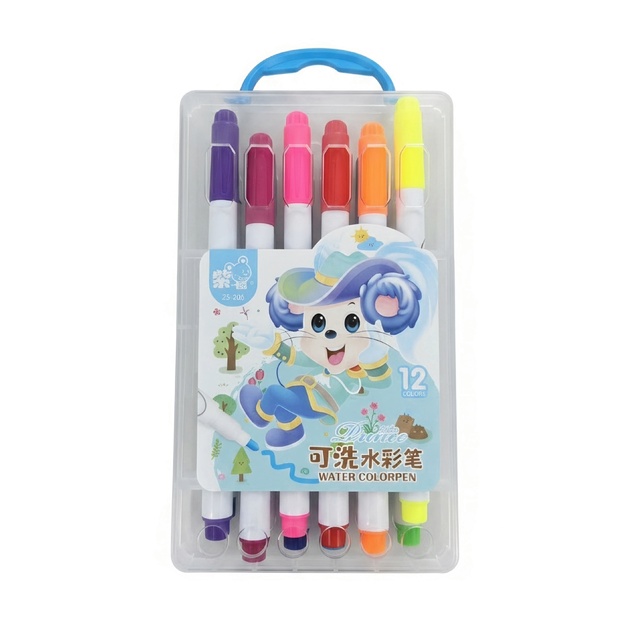 Flomasteriai, 12 spalvų